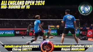 MODE ONFIRE ‼️BAKRI INA vs RANKIREDDY  SHETTY IND  All England Open 24  R16 [upl. by Gaudette]