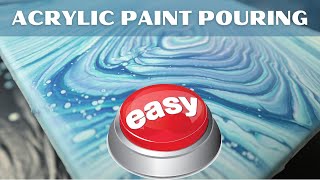 Easy Acrylic Pour Painting for Beginners  TODAY is the day you do your first paint pour [upl. by Fia800]