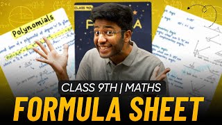 Class 9th Maths Formula Sheet🔥 All Formulas of Maths Class 9th  Shobhit Nirwan [upl. by Nirihs]