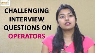 Challenging Interview Questions on Operators  TalentSprint [upl. by Christen]