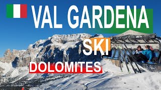 Val Gardena skijanje  recenzija  Skijali smo od Val Gardene do Val di Fasse  Dolomiti Superski [upl. by Ioved194]