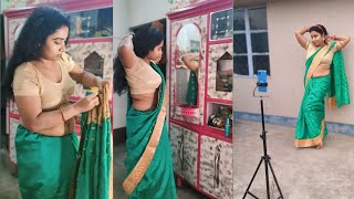 Saree Draping sareesaadivlogvlogsvideo [upl. by Scevo783]