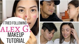 I Tried Following ALEX G Makeup Tutorial [upl. by Erait315]