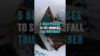 5 Places To See Snowfall In November In India  Tripoto Shorts [upl. by Nylirek]