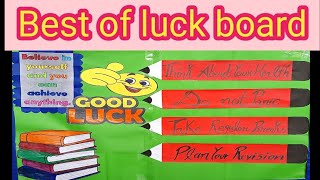 exam time display board ideas  display board for exam  best of luck display l boardexamdisplayboad [upl. by Eidac]