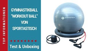 ☑ So wird der Gymnastikball richtig aufgepumpt ► Premium Gymnastikball von Sportastisch [upl. by Sidonius]