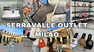 OUTLET SERRAVALLE  MELHOR OUTLET DE LUXO DE MILÃO 🛍 GUCCI MIU MIU PRADA FENDI e mto mais 🇮🇹😱 [upl. by Noret]