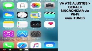 Sincronize seu iPhone com iTunes via WiFi [upl. by Ojadnama867]