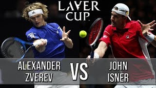 Alexander Zverev Vs John Isner  Laver Cup 2018 Highlights HD [upl. by Rumney]