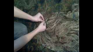 Ghillie Suit selber bauen  Jute anbringen [upl. by Trinia]