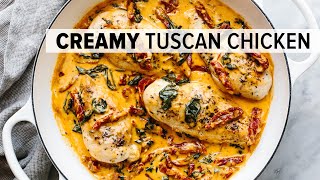 This CREAMY TUSCAN CHICKEN is a wowworthy dinner recipe with Mediterranean flair [upl. by Clymer]