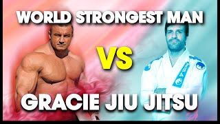 Worlds Strongest Man vs Rolles Gracie 4th Degree BJJ Blackbelt  Lawrence Kenshin [upl. by Neala169]