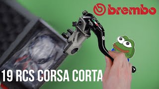 Brembo 19 RCS Corsa Corta Master Cylinder  Test amp Review [upl. by Nylecsoj329]