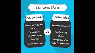 Exámenes de fines laborales vs continuidad estudios [upl. by Odlonyer124]