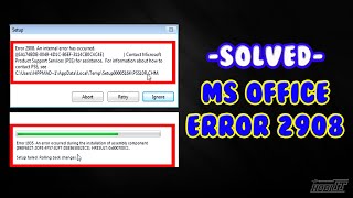 How to Fix Microsoft Office Error quot2908quot [upl. by Mayhew]