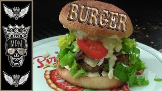 HAMBURGER  NEJLEPŠÍ DOMÁCÍ BIG HAMBURGER  VIDEORECEPTY  RECEPTY  GRILOVÁNÍ [upl. by Hilario]