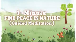 1 Minute  To Find Peace  Guided Meditation meditation peace peaceofmind [upl. by Ahsek437]