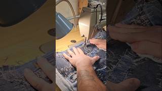 Making a denim Patchwork jacket from denim scraps fashion designer streetwear [upl. by Aetnahs565]