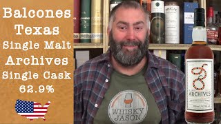 Balcones Texas Single Malt Whisky Single Cask 19264 with 629 from Archives  Review by WhiskyJason [upl. by Wolcott]