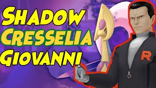 First Look at How to Beat Giovanni SHADOW CRESSELIA Team in Pokemon GO Below 1500cp [upl. by Soo844]