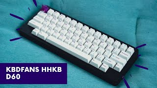 My First HHKB Mechanical Keyboard  D60 KBD Fans [upl. by Adirehs134]