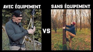 COMMENT GRIMPER AUX ARBRES sans equipement vs vidéo Mike Horn [upl. by Templeton]