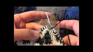 A Sockmatician Tutorial  RightLeaning Decrease in Double Knitting [upl. by Eydnarb]