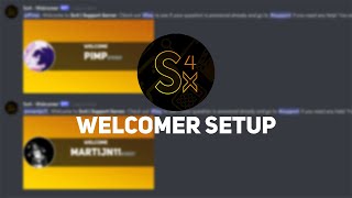 Welcomer setup for Sx4 on discord [upl. by Molohs]