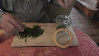 Comment faire un délicieux vinaigre à la salicorne  How to Make Delicious Glasswort Vinegar [upl. by Arodasi]