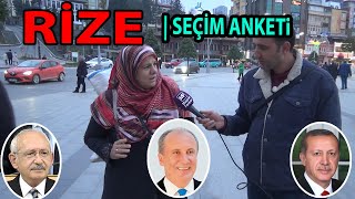 Recep Tayyip Erdoğanın Memleketi Rizede Dev Seçim Anketi  Kılıçdaroğlu mu İnce mi Erdoğan mı [upl. by Niletak]