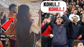 Virat Kohli Amazing 🥵 Reaction When FA CUP Whole Stadium Chanting quotKOHLI KOHLIquot At Wimbly Stadium [upl. by Anirod]