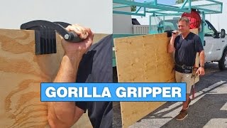 Gorilla Gripper Helps You Carry Large Panels of Wood or Drywall [upl. by Ahtael]