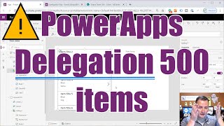 PowerApps Delegation and the 500 item limit [upl. by Larissa]