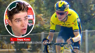 Wout van Aert SHOCKED by Sepp Kuss CRAZY Pulls  Vuelta a Espana 2024 Stage 7 [upl. by Nerissa]