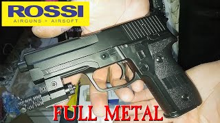 UNBOXING Pistola De Airsoft VG12 Full Metal Spring Rossi P226 Sp2022 6mm MERCADO LIVRE [upl. by Balkin]