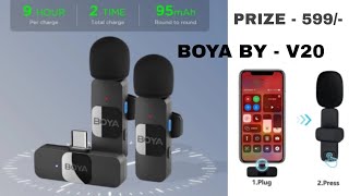 BOYA BYV20 24 ghz Omnidirectional Wireless System with 2 Transmitters Microphone [upl. by Adrian948]