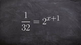 Using the same base of exponents to solve using the equality property [upl. by Ahsilrae]