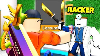 Playing a HACKER for MY RAREST ITEM Roblox Murder Mystery 2 [upl. by Rubel939]