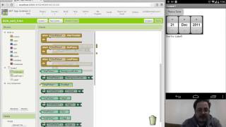 App Inventor Date And Time Pickers [upl. by Norha]