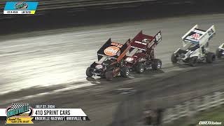 Knoxville Raceway 410 Highlights  July 27 2024 [upl. by Trill]