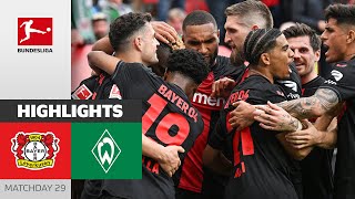 Wirtz Hattrick amp Bundesliga Champions 2024  Bayer 04 Leverkusen  SV Werder Bremen 50  Highlights [upl. by Rustie801]