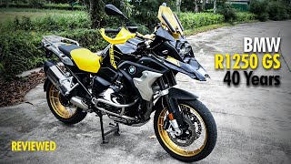 BMW R1250 GS  40 Years REVIEW [upl. by Cordalia103]