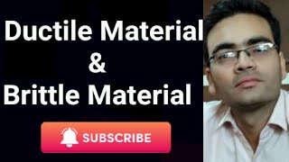 difference between ductile and brittle material  ductile material  brittle material  ductility [upl. by Hurlow]