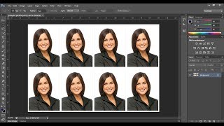 How to Create a passport size photo in adobe Photoshop cc  Photoshop tutorial [upl. by Cristoforo]