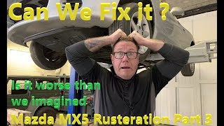 Can we Fix the Rustiest Mazda MX5 Ever Part 3  The outer Sill [upl. by Annoya]