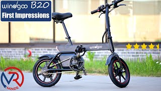 Windgoo B20 first impressions Ebike thats almost a scooter [upl. by Tiffa]