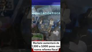 Marbete aumentará de 1500 a 3000 pesos con nueva reforma fiscal [upl. by Tteragram]