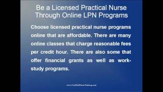 Online LPN Programs [upl. by Laurena]