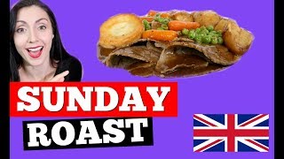 Sunday Roast Dinner  LEARN BRITISH CULTURE  BRITISH FOOD [upl. by Nahtanohj]