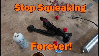 How to Fix Polyurethane Bushing Squeak Permanently [upl. by Aiyt]